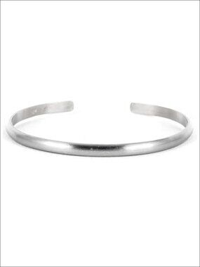 Wide Matte Cuff Bracelet Sterling Silver Bangle Cuff Stacking Open Cuff